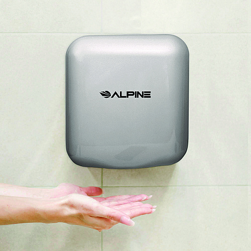 Alpine Hemlock Commercial Automatic 120V Hand Dryer, 6.68 x 11.41 x 12.31, Stainless Steel, Chrome (ALP40010CHR)