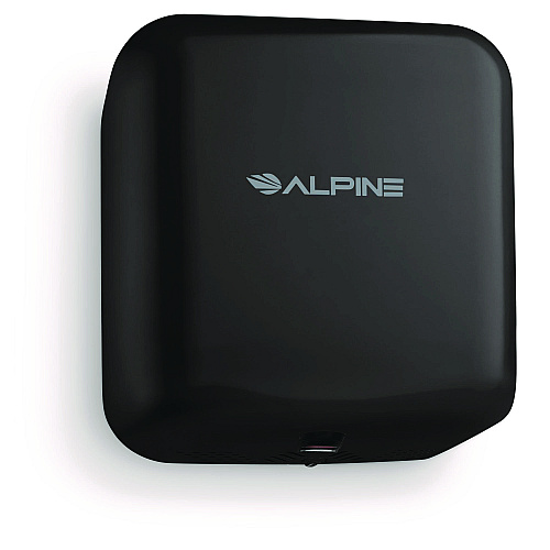 Alpine Hemlock Commercial Automatic 120V Hand Dryer, 6.69 x 11.41 x 12.31, Stainless Steel, Black (ALP40010BLA)