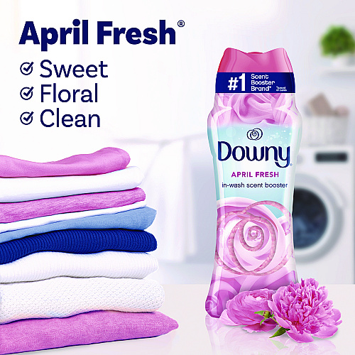Downy Fresh Protect In-Wash Scent Beads with Febreze Odor Defense, April Fresh Scent, 24 oz Pour Bottle (613969095)
