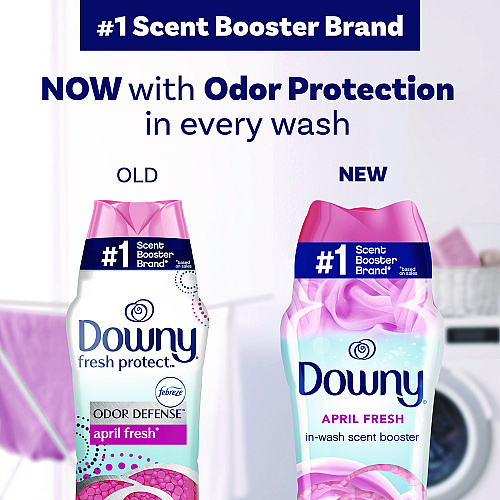 Downy Fresh Protect In-Wash Scent Beads with Febreze Odor Defense, April Fresh Scent, 24 oz Pour Bottle (613969095)