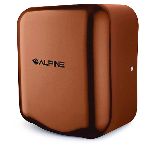 Alpine Hemlock Commercial Automatic 120V Hand Dryer, 6.68 x 11.41 x 12.31, Stainless Steel, Copper (ALP40010COP)