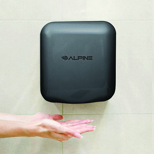 Alpine Hemlock Commercial Automatic 120V Hand Dryer, 6.68 x 11.41 x 12.31, Stainless Steel, Gray (ALP40010GRY)