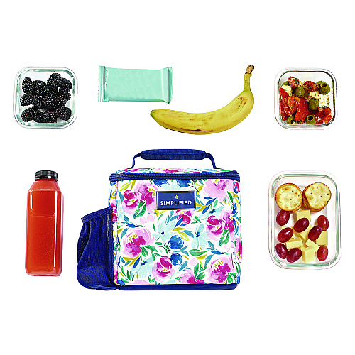 fit + fresh Simplified Lunch Bag, 9.25 x 5 x 9, Multicolor Floral (2843SIM3167)