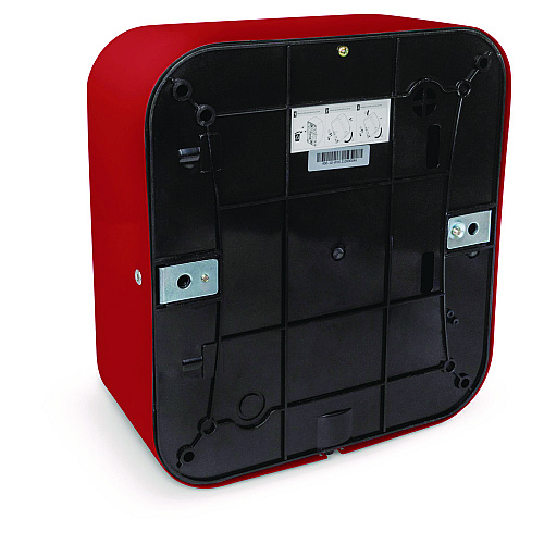 Alpine Hemlock Commercial Automatic 120V Hand Dryer, 6.68 x 11.41 x 12.31, Stainless Steel, Red (ALP40010RED)