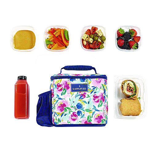 fit + fresh Simplified Lunch Bag, 9.25 x 5 x 9, Multicolor Floral (2843SIM3167)