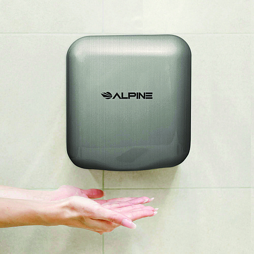 Alpine Hemlock Commercial Automatic 120V Hand Dryer, 6.68 x 11.41 x 12.31, Stainless Steel, Silver (ALP40010SSB)