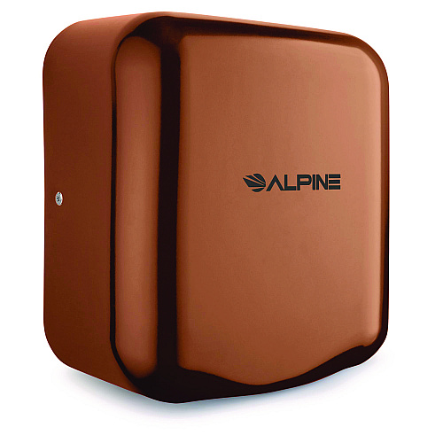 Alpine Hemlock Commercial Automatic 120V Hand Dryer, 6.68 x 11.41 x 12.31, Stainless Steel, Copper (ALP40010COP)