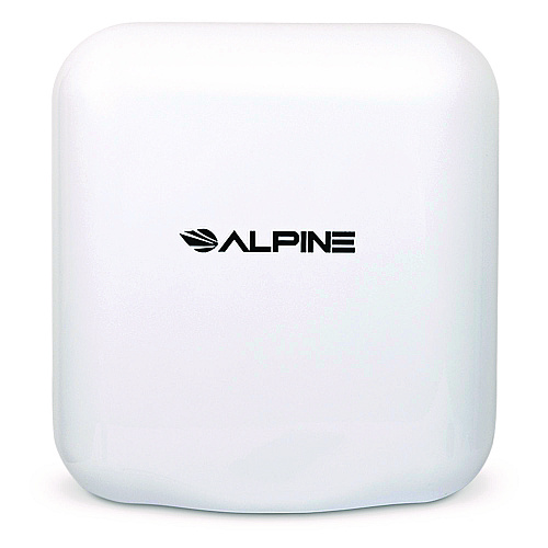 Alpine Hemlock Commercial 220V Automatic Hand Dryer, 6.68 x 11.41 x 12.31, Stainless Steel, White (ALP40020WHI)