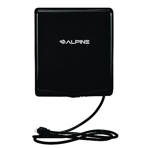 Alpine Willow Commercial 120V Automatic Hand Dryer, 3.93 x 11.25 x 12.63, Stainless Steel, Black (ALP40510BLA)