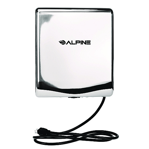 Alpine Willow Commercial 120V Automatic Hand Dryer, 3.93 x 11.25 x 12.63, Stainless Steel, Chrome (ALP40510CHR)