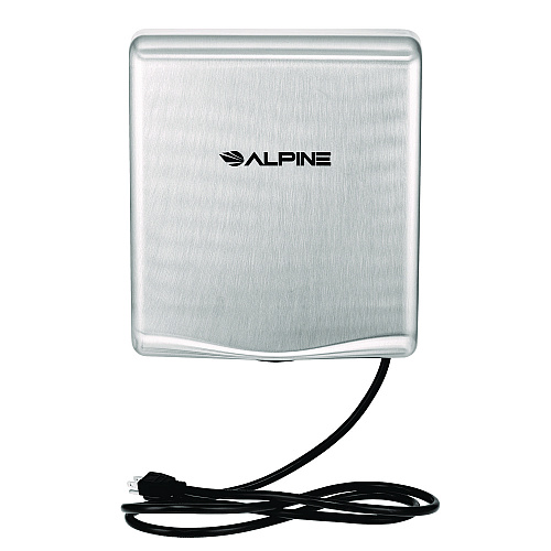 Alpine Willow Commercial 120V Automatic Hand Dryer, 3.93 x 11.25 x 12.63, Stainless Steel, Silver (ALP40510SSB)