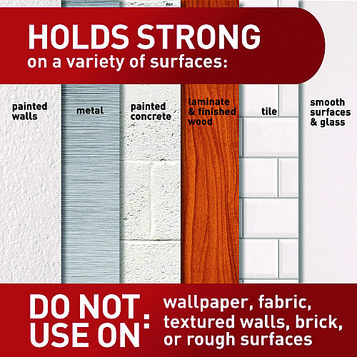 Command Picture Hanging Strips, Large, Removable, Holds up to 16 lbs per 4 Pairs, 20 Strip Pairs/Pack (17206BLK20NA)