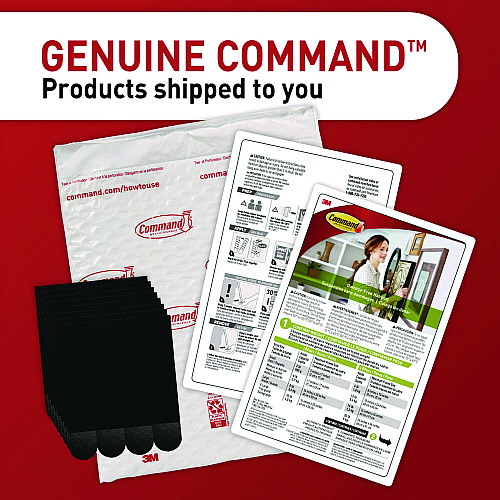 Command Picture Hanging Strips, X-Large, Removable, Holds up to 20 lbs per 4 Pairs, 16 Strip Pairs/Pack (17217BLK16NA)
