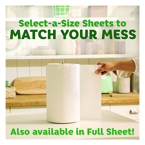 Bounty&reg; Kitchen Roll Paper Towels, 2-Ply, 135 Sheets, 4 Rolls (06134)