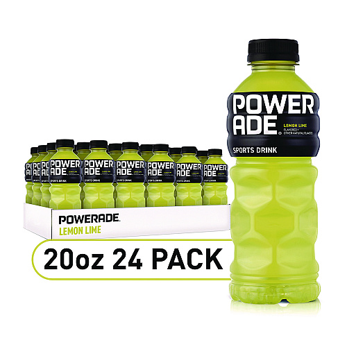 Powerade Sports Drink, Lemon Lime, 20 oz Bottle, 24/Pack (049000003697)