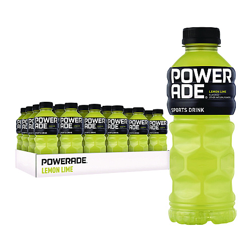 Powerade Sports Drink, Lemon Lime, 20 oz Bottle, 24/Pack (049000003697)
