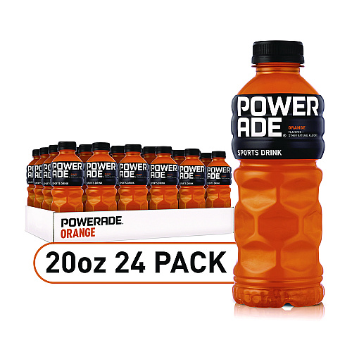 Powerade Sports Drink, Orange, 20 oz Bottle, 24/Pack (049000032789)