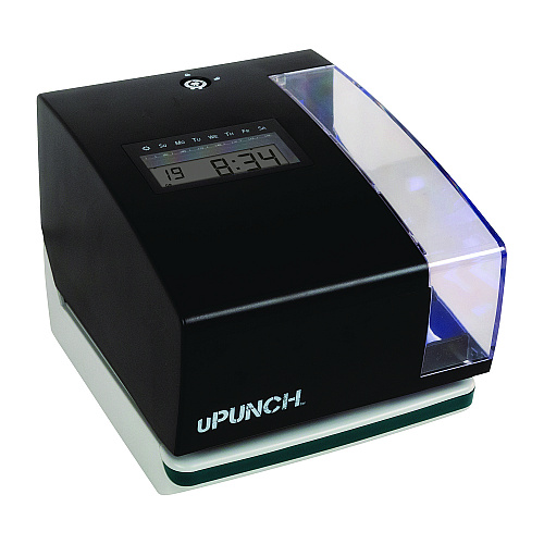uPunch Digital Time Clock and Date Stamp Bundle, Black (PK1100)