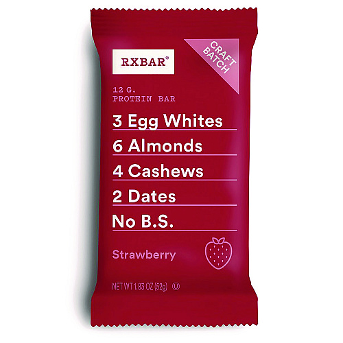 RXBAR Gluten-Free Strawberry Protein Bar, 1.83 oz Bar, 12/Box (KEE00580)
