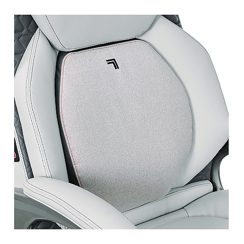 Sharper Image Ergonomic Bonded Leather Swivel Executive Massage Chair, Supports Up to 275 lbs, 20" to 23" Seat Height, Off-White (60098WHT)