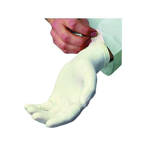 AMBITEX L5201 Series Powder-Free Latex Gloves, Ivory, Small, 100 Gloves/Box, 10 Boxes/Carton (LSM5201CT)