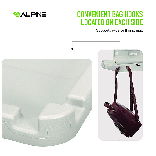Alpine Compact Horizontal Baby Changing Station, 32 x 18, White (ALP411E)