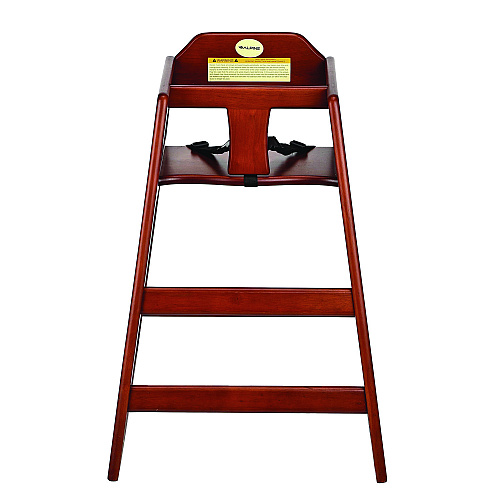 Alpine Wooden Stackable High Chair, Supports Up to 50 lb, 29.02" h, Mahogany (ALP41201MA)