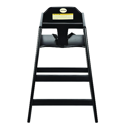 Alpine Wooden Stackable High Chair, Supports Up to 50 lbs, 29.02" h, Espresso, 2/Pack (ALP41202ESP)