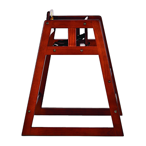 Alpine Wooden Stackable High Chair, Supports up to 50 lbs, 29.02" h, Mahogany, 2/Pack (ALP41202MA)