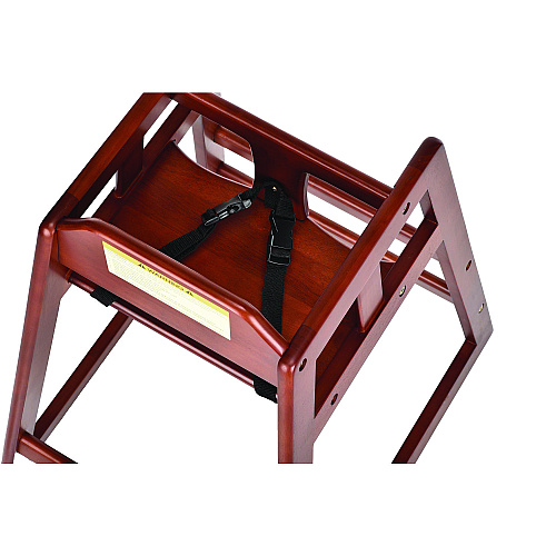 Alpine Wooden Stackable High Chair, Supports up to 50 lbs, 29.02" h, Mahogany, 2/Pack (ALP41202MA)