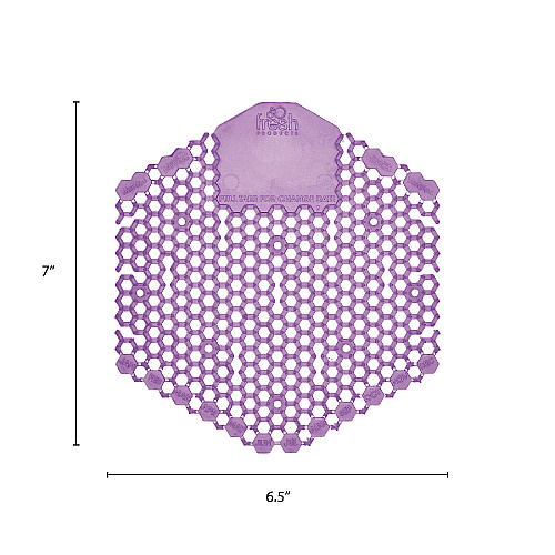 Fresh Products The Wave Urinal Deodorizer, Urinal Screens, Fabulous Scent, 58 g, Purple, 10/Box, 6 Boxes/Carton (3WDS60LAV)