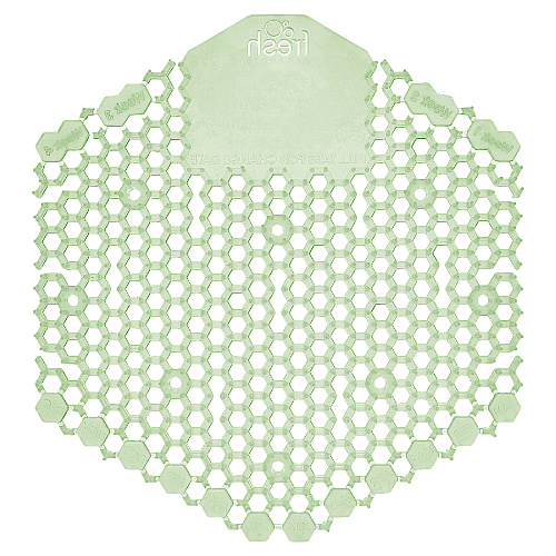 Fresh Products The Wave Urinal Deodorizer, Urinal Screens, Herbal Mint Scent, 58 g, 10/Box, 6 Boxes/Carton (3WDS60MIN)