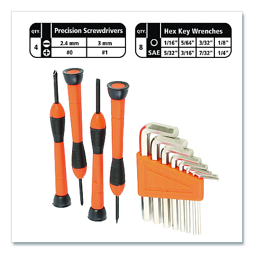 Great Neck Homeowner's 39-Piece Tool Set, 12.38" x 3" x 7.25" Carry Case (73802)
