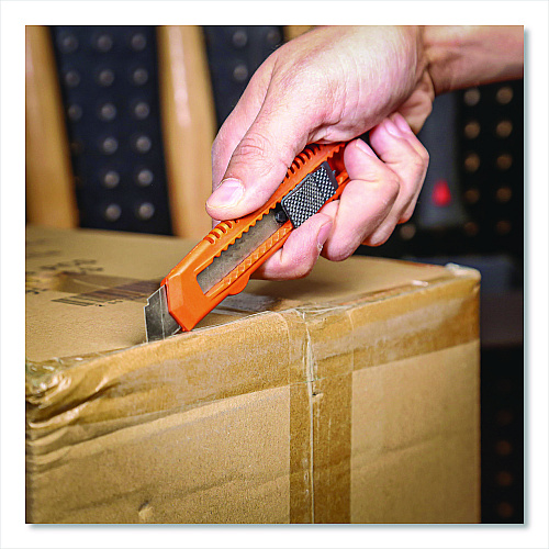 Great Neck Snap-Off Utility Knife Set, 9 mm Knife, 18 mm Knife, Orange/Black (2SBK)