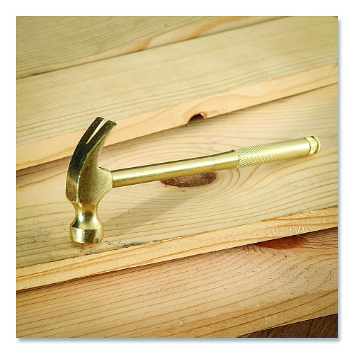 Great Neck 5-in-1 Carpenter's Hammer with Nesting Handle Containing Four Screwdrivers, 6.5" Long Gold Handle (19006)