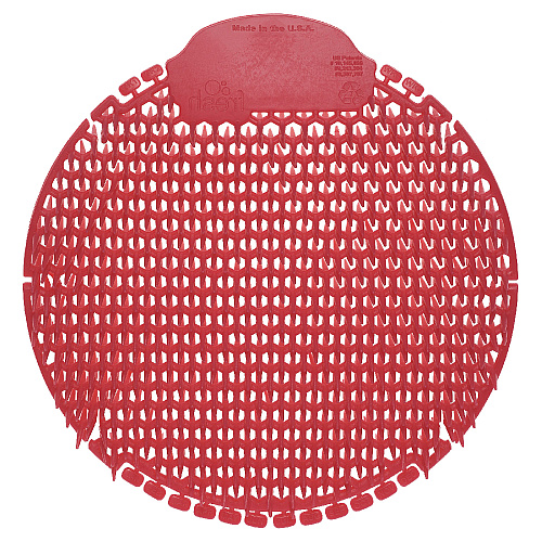 Fresh Products Slant7 with Terminator Urinal Screen, Evergreen Scent, Red, 30/Carton (S7TCT)