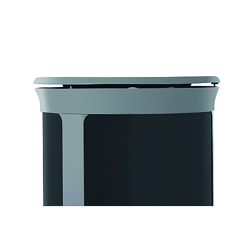 ENHANCE Series Waste Receptacle, Dual Top Hole, 33 gal, Metal, Pearl Gray/Umbra Gray