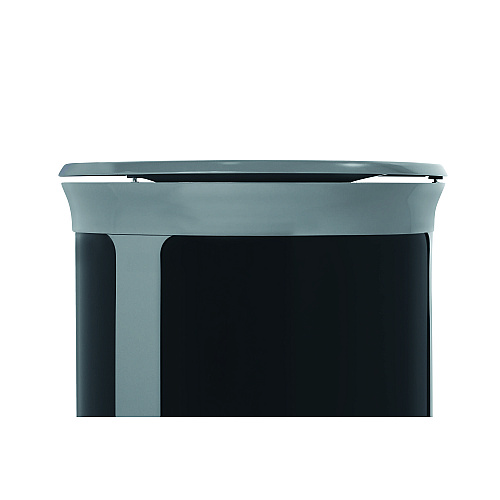 ENHANCE Series Waste Receptacle, 33 gal, Metal, Pearl Gray/Umbra Gray