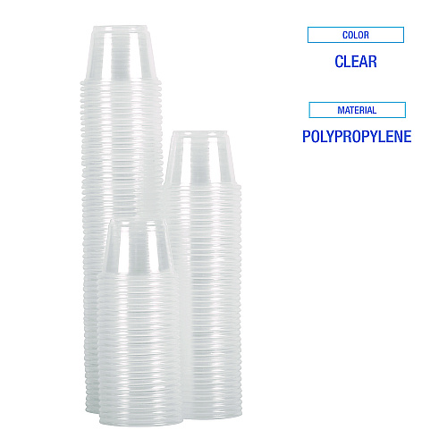 Boardwalk&reg; Souffle/Portion Cups, 4 oz, PP, Translucent, 2500/CT (BWKPRTN4TS)