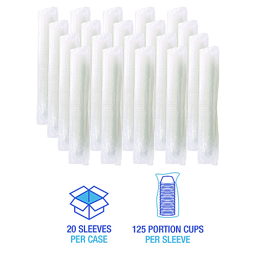 Boardwalk&reg; Souffle/Portion Cups, 1.5 oz, PP, Translucent, 2500/CT (BWKPRTN15TS)