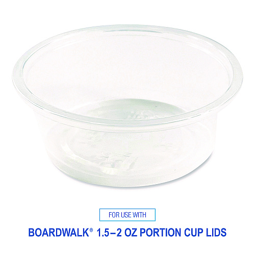 Boardwalk&reg; Souffle/Portion Cups, 1.5 oz, PP, Translucent, 2500/CT (BWKPRTN15TS)