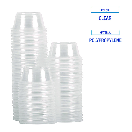Boardwalk&reg; Souffle/Portion Cups, 1.5 oz, PP, Translucent, 2500/CT (BWKPRTN15TS)
