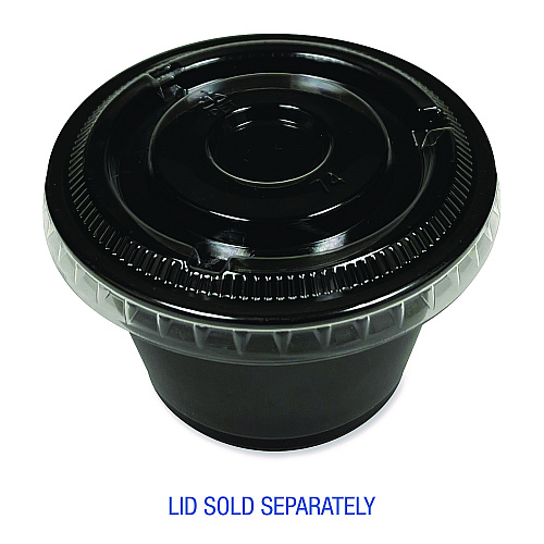 Boardwalk&reg; Souffle/Portion Cups, 3.25 oz, PP, Black, 2500/CT (BWKPRTN325BL)