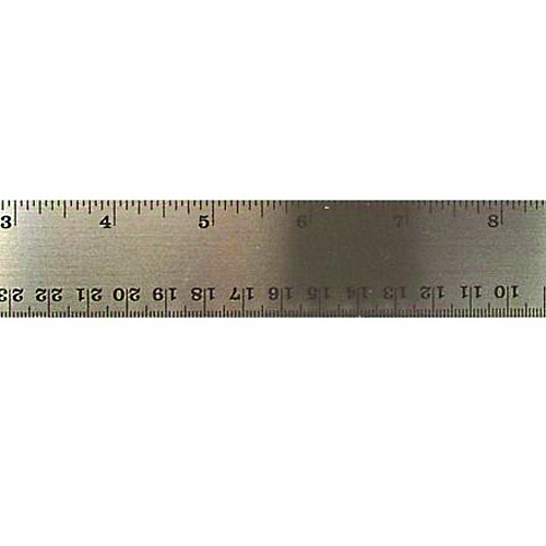 The Pencil Grip Stainless Steel Ruler, Standard/Metric, 12" Long, Silver, 72/Carton (15272)