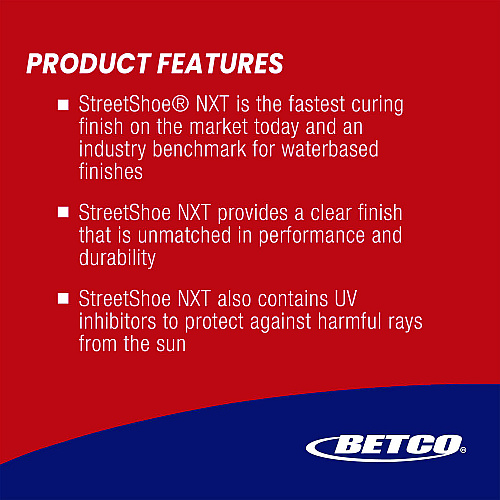 Betco StreetShoe NXT Wood Floor Finish, 5 gal Pail (16640500)