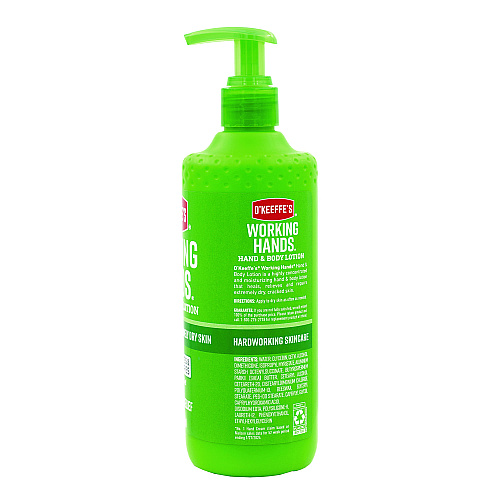O'Keeffe's Working Hands Hand and Body Lotion, 12 oz Pump Bottle, Unscented (115760)
