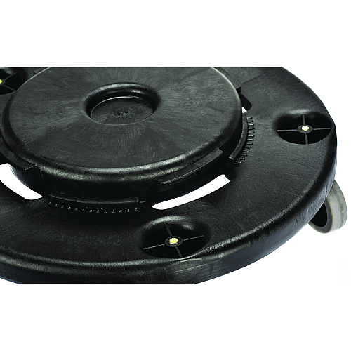Alpine Round 32-Gallon Trash Can Dolly, 500 lb Capacity, 6.1 x 18 x 18, Black (47132DOLLY)