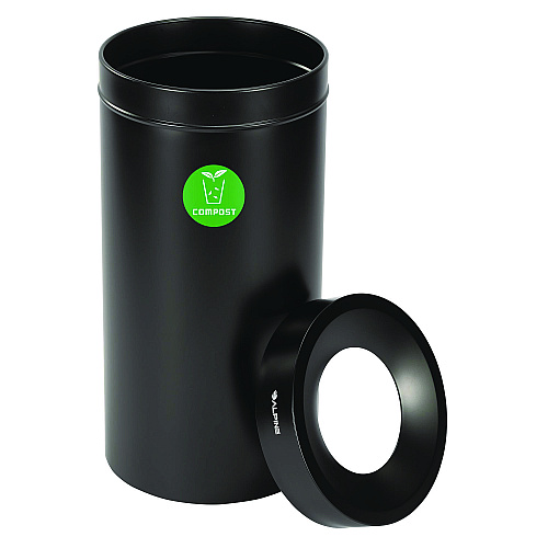 Alpine 27 Gallon Black Stainless Steel Compost Can (47527BLKCO)