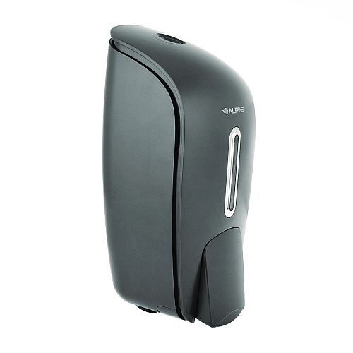 Alpine Surface Mounted Soap and Hand Sanitizer Dispenser, 27 oz, 4.1 x 4.6 x 9.6, Gray (ALP425GRY)