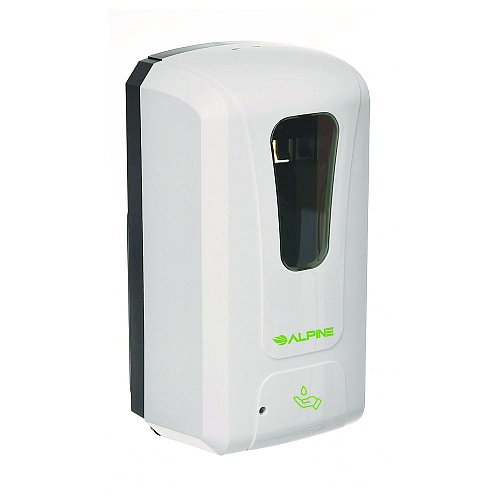 Alpine Wall Mount Automatic Foam Hand Sanitizer and Soap Dispenser, 40 oz, 4.48 x 6 x 11.1, White (ALP430F)